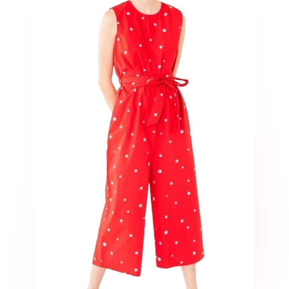 Ban.Do Red Daisy Wide Leg Jumpsuit